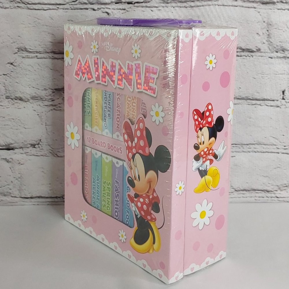 'DISNEY'S MINNIE MOUSE' BOOK BLOCK CARRYING CASE & BOARD BOOK 12 PIECE SET - Picture 5 of 16